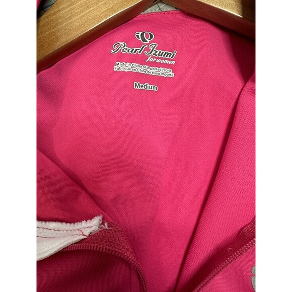 PEARL IZUMI Jersey Women's Pink white Elite Cycling shirt lightweight Pro Medium - Picture 12 of 15